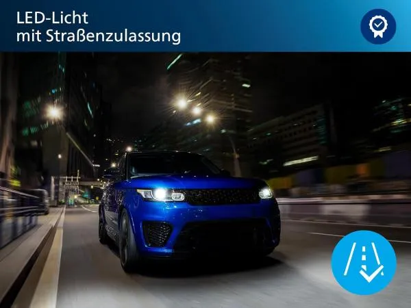 Philips Pro6000 Boost +300% H4 LED Abblendlicht für Opel Viva ab 2015