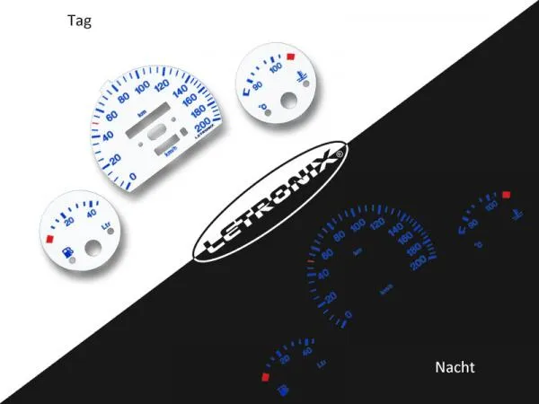 Plasma Tacho Tachoscheiben für Opel Corsa B Tigra 1 0-200Km/h o. DZM