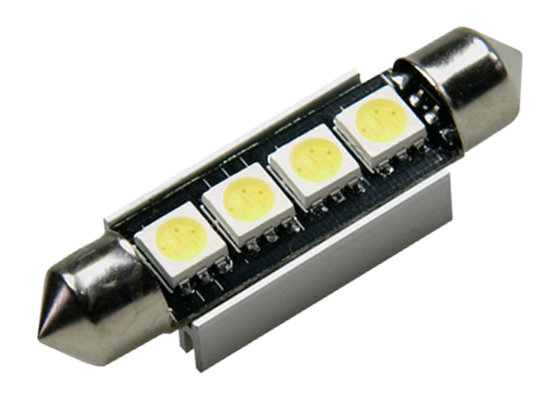 42mm 4x 5050 SMD LED Soffitte Weiß Can-Bus C5W