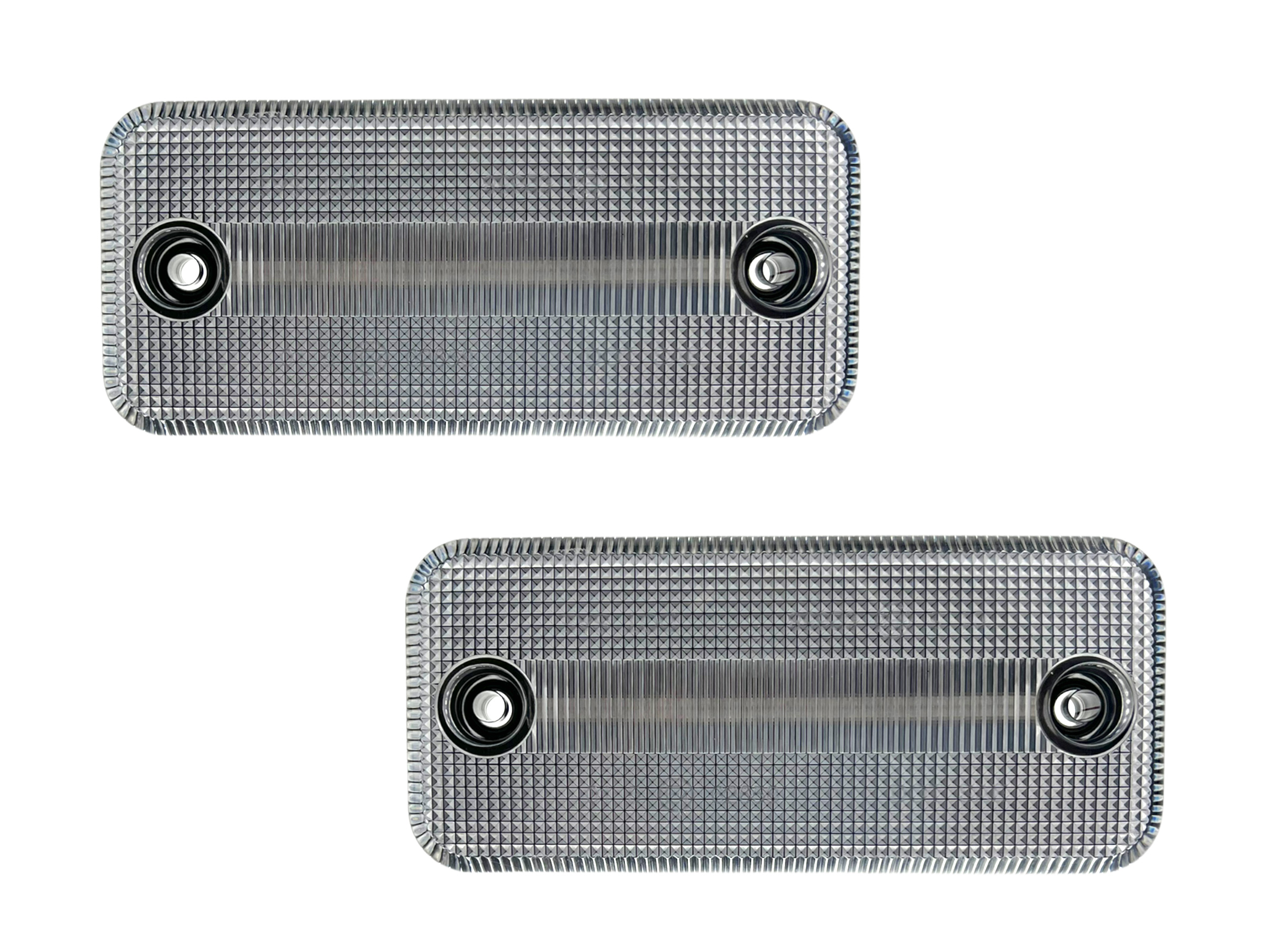 2x LED Seitenmarkierungsleuchten Seitenmarkierungs Leuchten  Seitenbegrenzungsleuchten in Silber SET für Renault Master III 3 / Opel  Movano B 