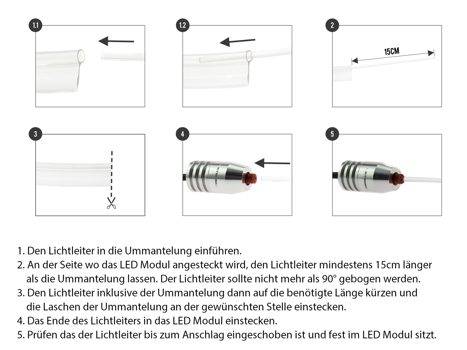 LETRONIX 75cm Full LED Leiste Einfarbig 12V Ambientebeleuchtung