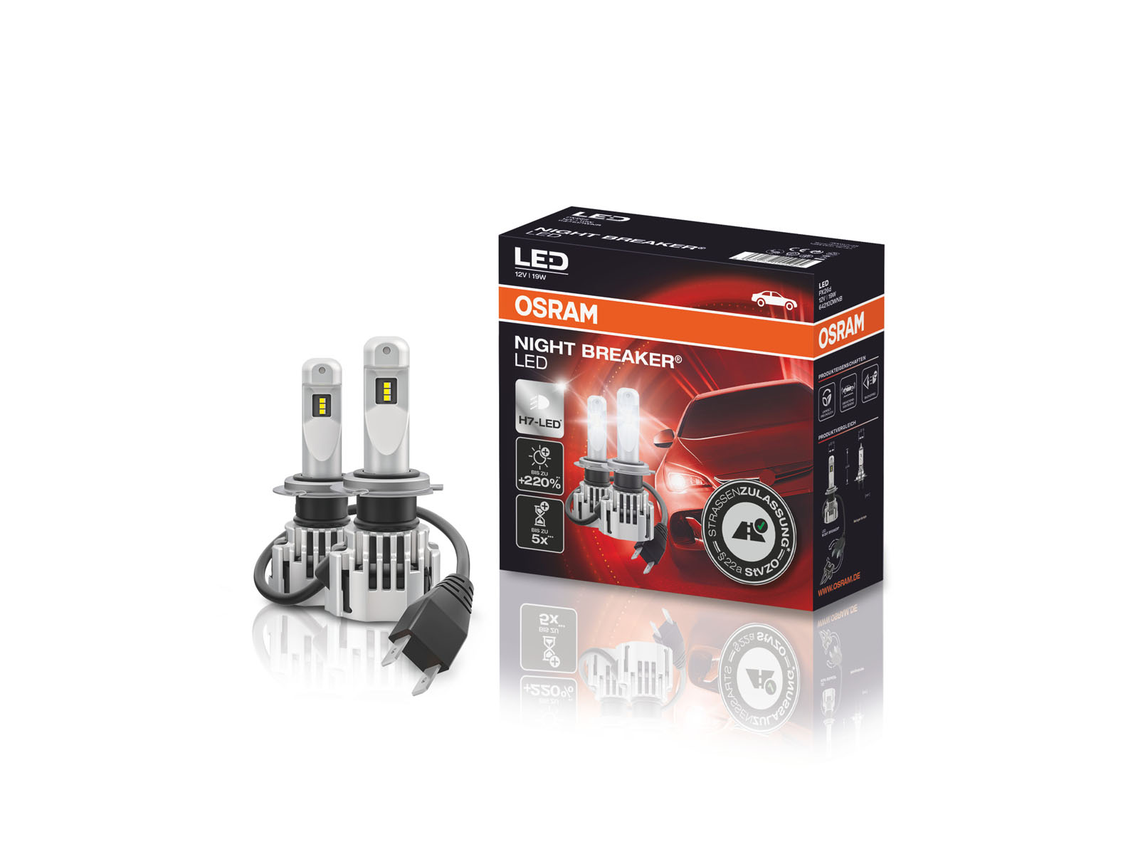 OSRAM LED Abblendlicht Night Breaker für Alfa Romeo Giulietta 940 ab 2009  mit Straßenzulassung