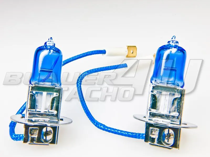 2x H3 Maruta TEC Halogen Ultra Weiß Xenon Optik 55Watt mit 100Watt Optik