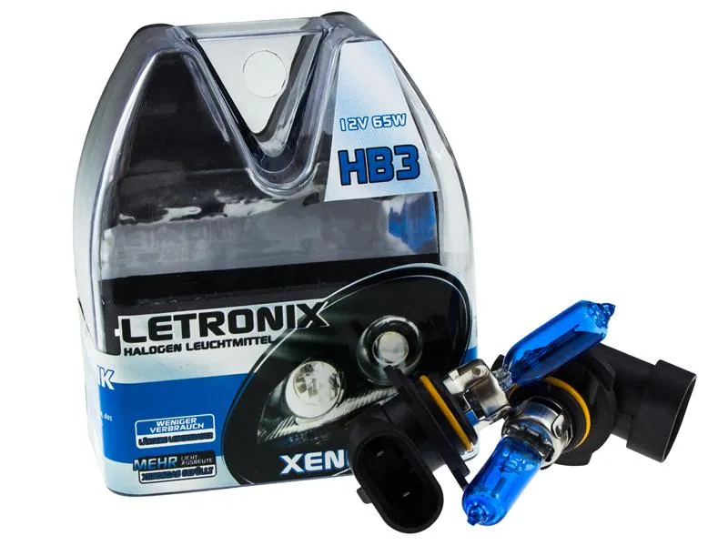 LETRONIX HB3 9005 12V 65W Halogen Leuchtmittel 8500K Xenon Gas Ultra White