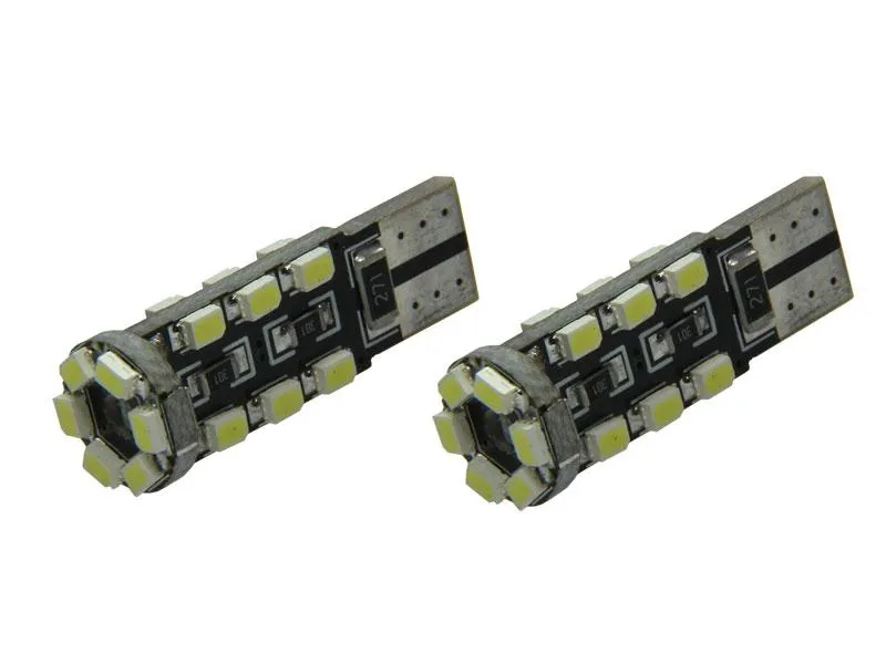 2x 18 SMD 1210 LED Standlichter Weiß 6000K Can-Bus w5w T10