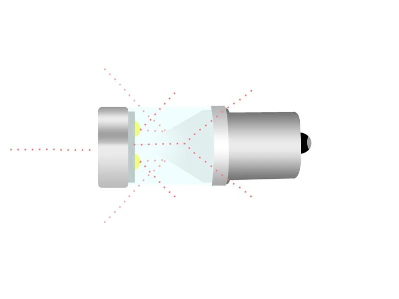 2x 9 Watt XBD-Chip LED BA9S T4W Can-Bus Weiß 6000K