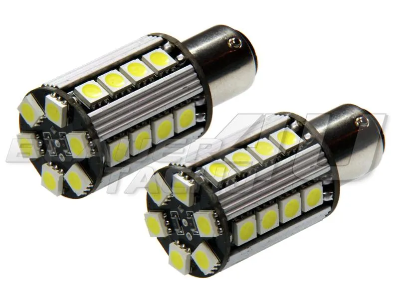 LED Tagfahrlicht TFL Set Ba15s 26 SMD Can-Bus für Audi Q7