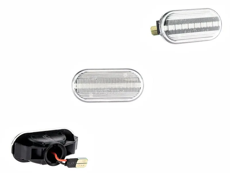 LED Seitenblinker Blinker Klar Silber Module für Nissan Note Typ E11 2005-2013