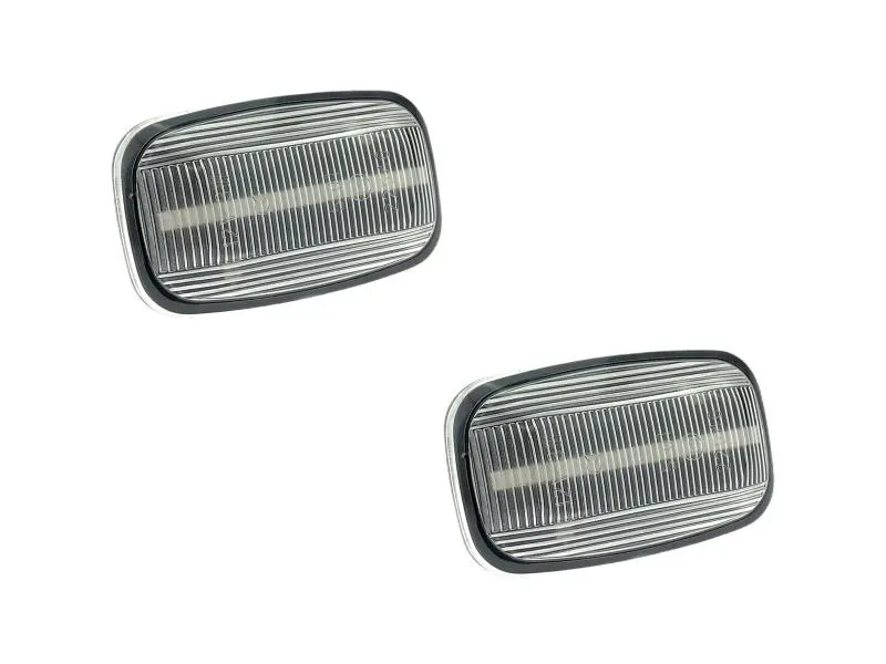 LED Seitenblinker Blinker Klar Silber Module für Toyota Land Cruiser ab 1998