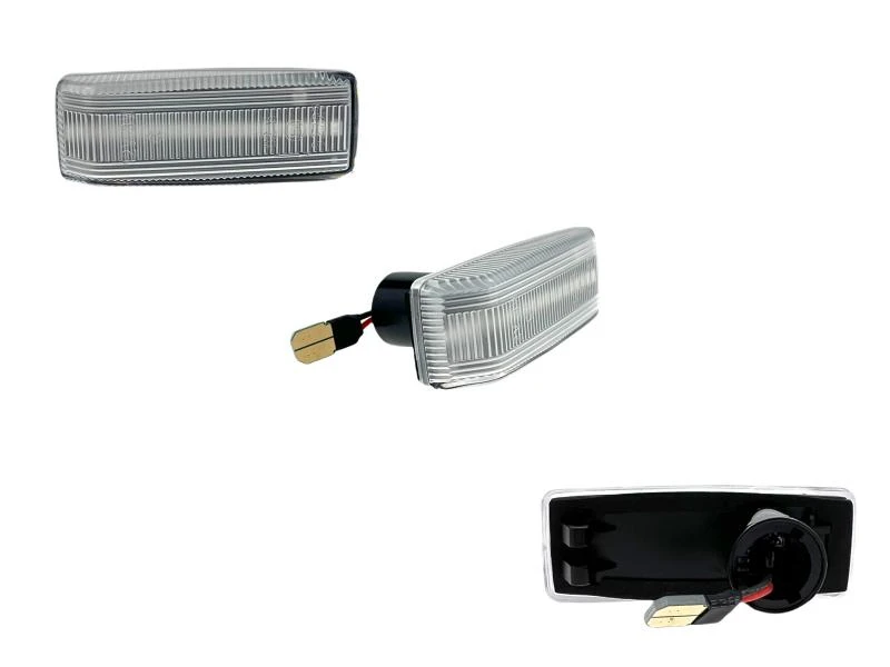 LED Seitenblinker Blinker Klar Silber für Mercedes W201 1982-1993