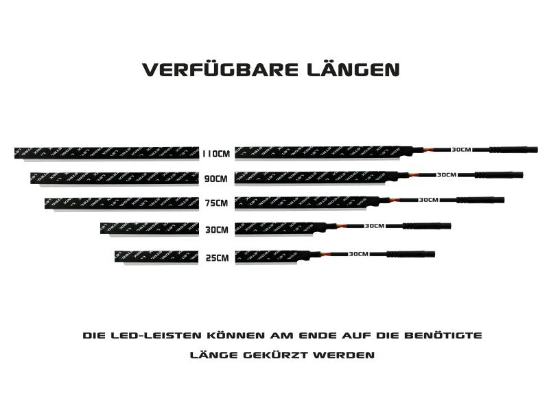 LETRONIX 30cm RGBIC LED-Leiste WHITE Edition für RGBIC Full LED Ambientebeleuchtung