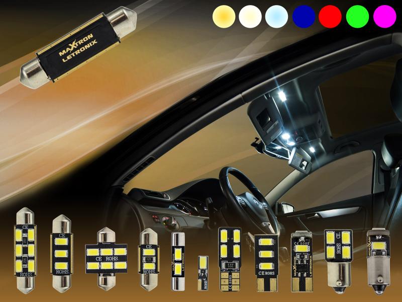 2er-Pack LED-Auto-Innenbeleuchtung, 7-farbige LED-Auto