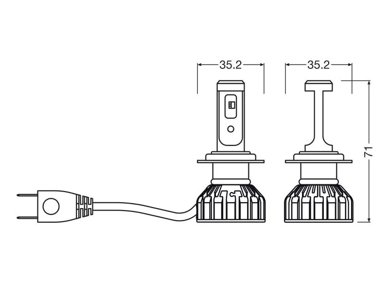 OSRAM ***B-WARE*** Night Breaker H7 LED SMART +330% 12V Straßenzulassung - 64210DWNBSM-2HB