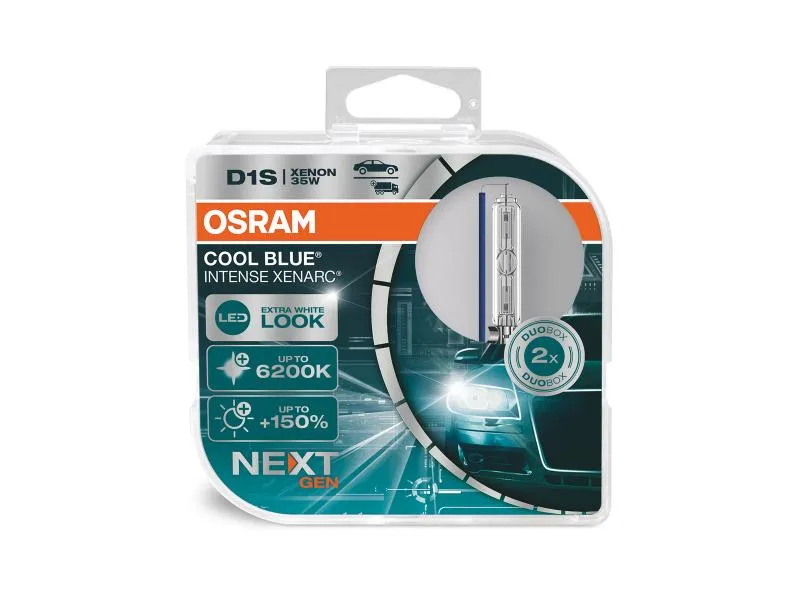 OSRAM D1S Cool Blue Intense NEXT GENERATION Xenon Duo Box 66140CBN-HCB