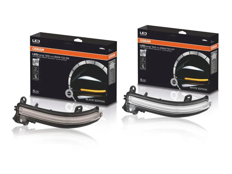 OSRAM LEDriving® Dynamische LED Spiegelblinker für BMW 1er 2er 3er 4er X1 Weiß