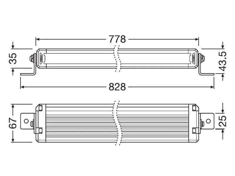 OSRAM LEDriving® LED Lightbar Zusatzscheinwerfer VX750-CB SR SM - LEDDL124-CB SR SM