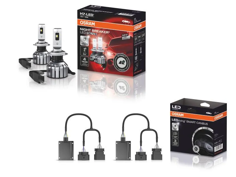 OSRAM Night Breaker H7 LED GEN2 Abblendlicht SET für Audi A3 Typ 8P/8PA ab 2003