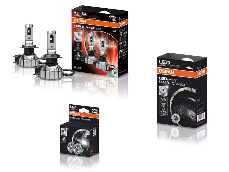 OSRAM Night Breaker H7 LED SMART Abblendlicht SET für Opel Astra J Typ P-J ab 2009