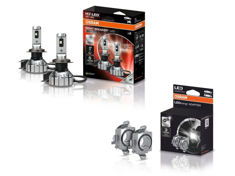 OSRAM Night Breaker H7 LED SMART Abblendlicht SET für VW Tiguan 2 ll Typ AD1 2016-2020