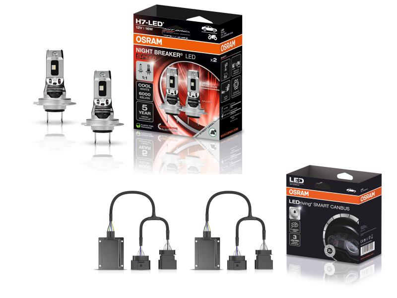 OSRAM Night Breaker H7 LED SPEED Abblendlicht SET für VW Passat Typ 3C/3G/B8 ab 2014