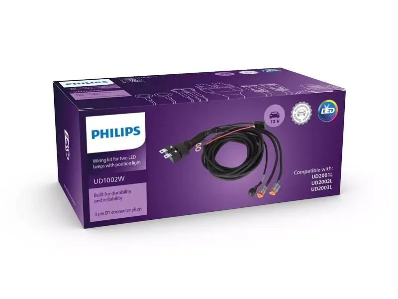 Philips Kabelbaumset für LED Zusatzscheinwerfer UD1002W 2XDT3 - LUMUD1002WX1