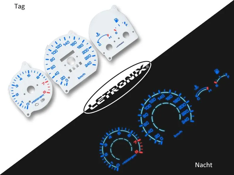 Plasma Tacho Tachoscheiben für Mazda 626 (93MX6) 0-240Km/h 8000U/Min