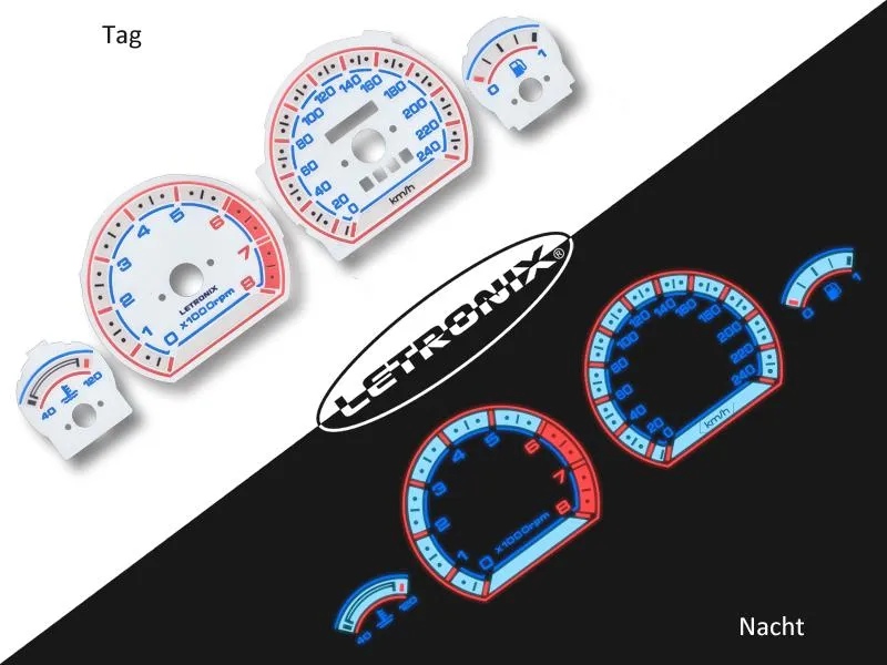 Plasma Tacho Tachoscheiben für Mazda 626 0-240Km/h 8000U/Min