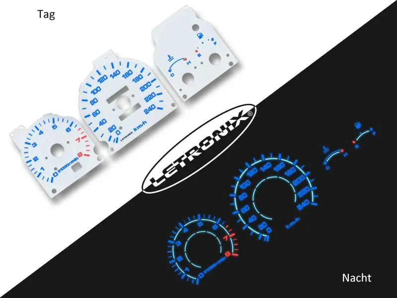 Plasma Tacho Tachoscheiben für Mazda 626 0-240Km/h 8000U/Min