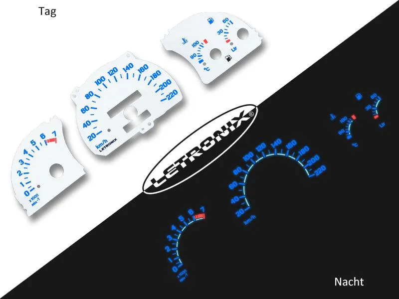 Plasma Tacho Tachoscheiben für Opel Astra F Vectra A 20-220Km/h 7000U/Min