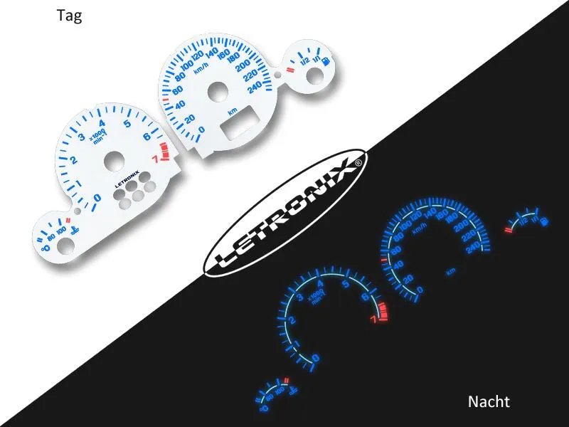 Plasma Tacho Tachoscheiben für Opel Astra G Zafira A 0-240Km/h 7000U/Min