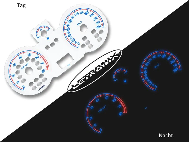 Plasma Tacho Tachoscheiben für Opel Astra H Zafira B 0-260Km/h 8000U/Min