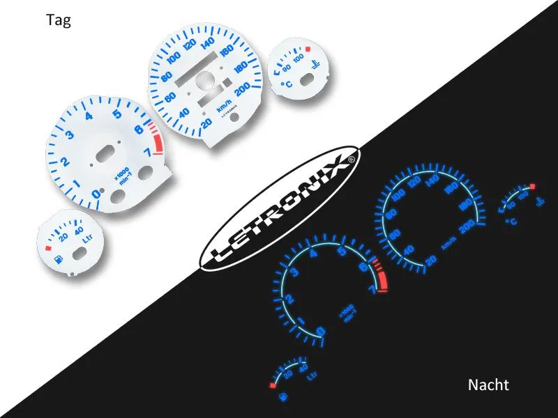 Plasma Tacho Tachoscheiben für Opel Corsa B Tigra 1 20-200Km/h 7000U/Min