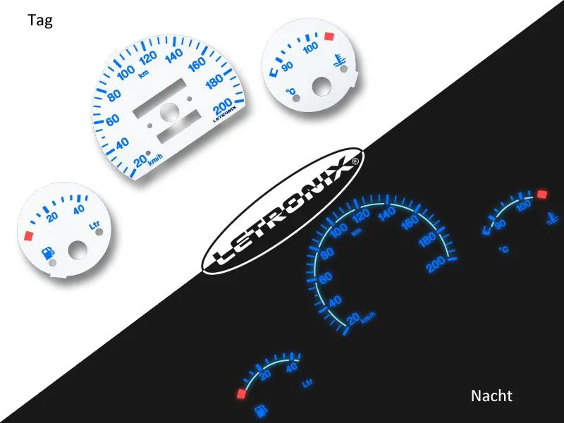 Plasma Tacho Tachoscheiben für Opel Corsa B Tigra 1 20-200Km/h o. DZM