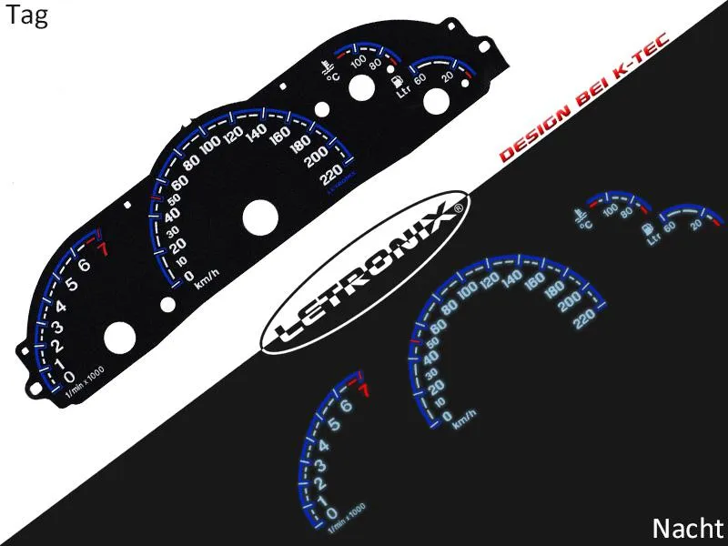 Plasma Tacho Tachoscheiben für Opel Vectra B 0-220Km/h 7000U/Min