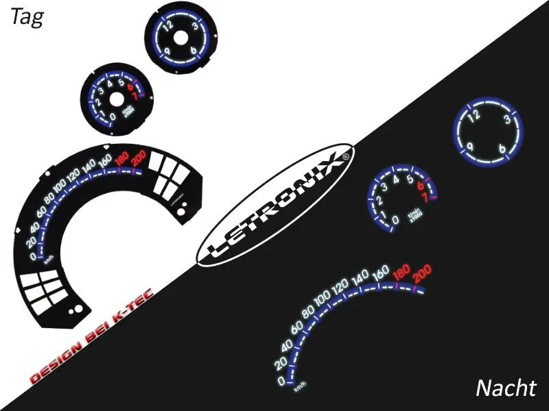 Plasma Tacho Tachoscheiben für Smart 0-200Km/h 7000U/Min