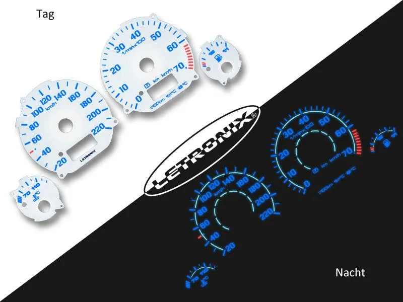 Plasma Tacho Tachoscheiben für VW Golf 3 Vento 20-220Km/h 7000U/Min