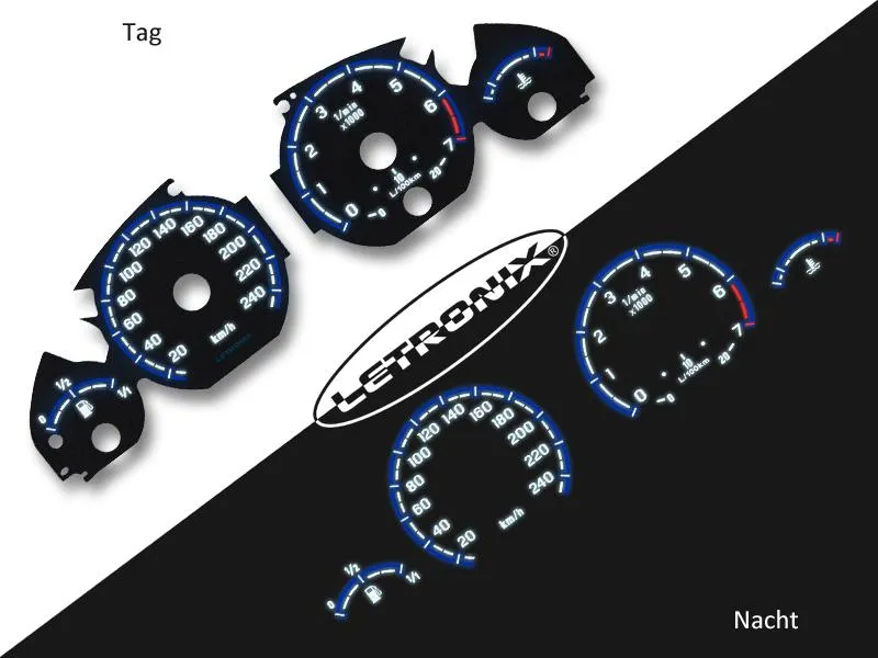 Plasma Tacho Tachoscheiben für BMW E46 20-240Km/h 7000U/Min