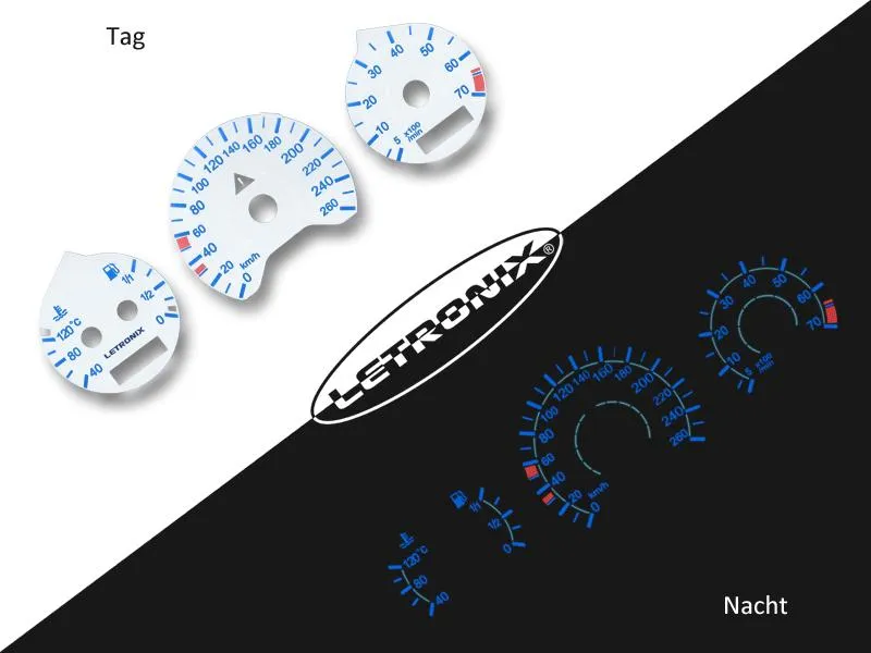 Plasma Tachoscheiben für Mercedes W202 W208 W210 vor 99 0-260Kmh 7000U/Min