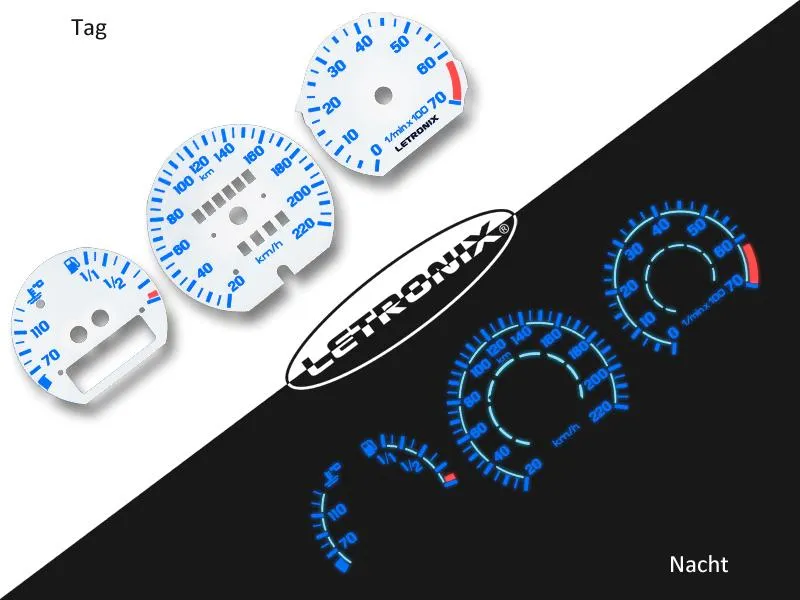 Plasma Tachoscheiben für VW Passat Corrado 20-220Km/h 7000U/Min Analog