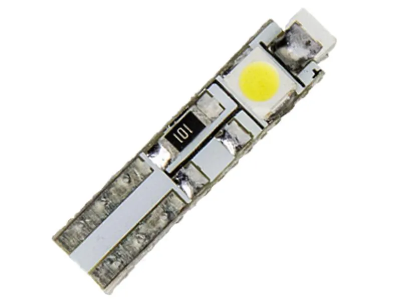 Tacho und Display LED 3 SMD LED mit T5 W2W Sockel